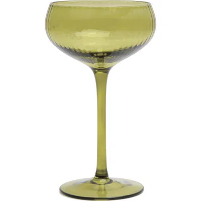 Here's How The Lou Set Of 2 Coupe Glasses In Green