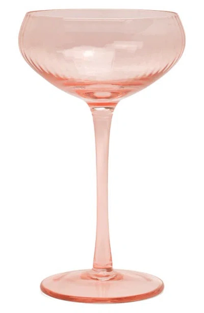 Here's How The Lou Set Of 2 Coupe Glasses In Pink