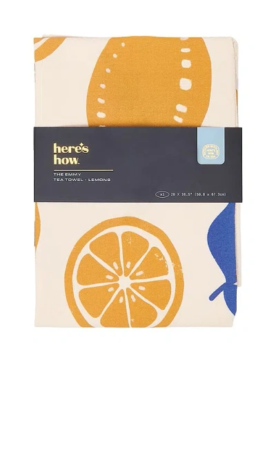 Here's How The Emmy Tea Towel In Yellow