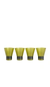 Here's How The Gilda Tumbler Set Of 4 In Green