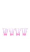 Here's How The Gilda Tumbler Set Of 4 In Purple