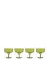 Here's How The Rue Margarita Glass Set Of 4 In Green