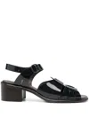 Hereu Pesca Heeled Fisherman Sandals With Ankle Strap In Blue