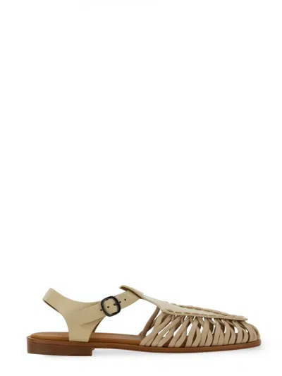 Hereu Wing Sandal In Gold