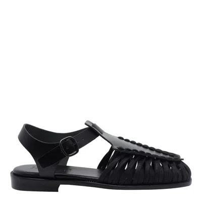 Hereu Black Alaro Sandals In Multi