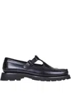 Hereu Alber T-bar Leather Loafers In Black