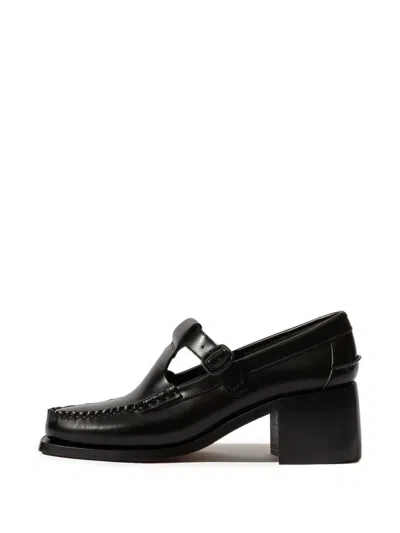 Hereu Alber T-bar Loafers In Black