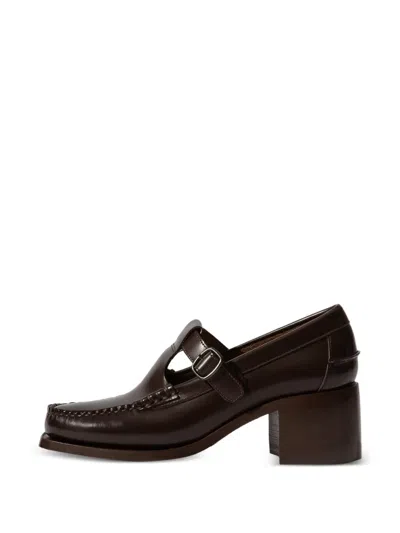 Hereu Alber T-bar Loafers In Brown