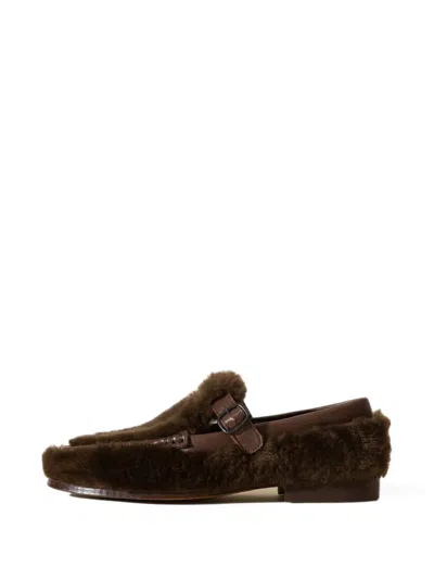 Hereu Alber T-bar Loafers In Brown