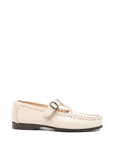 Hereu Alcover Leather Loafers In Neutral