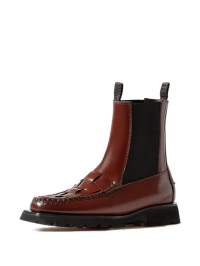 Hereu Alda Woven Sport Chelsea Boots In Blue