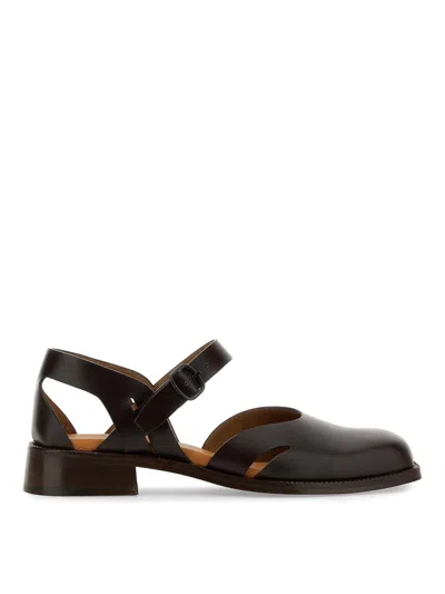 Hereu Alorda Leather Pumps In Brown