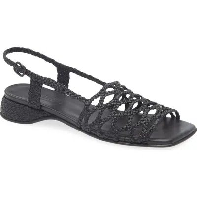 HEREU HEREU ALZIRA RAFFIA SLINGBACK SANDAL