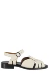 Hereu Round-headed Flat Sandals In Neutrals