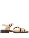 Hereu Ancora Leather Sandals In Brown
