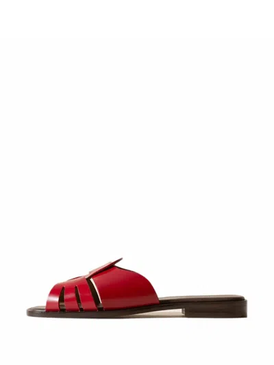 Hereu Ancora Squared Fisherman Sandals In Red
