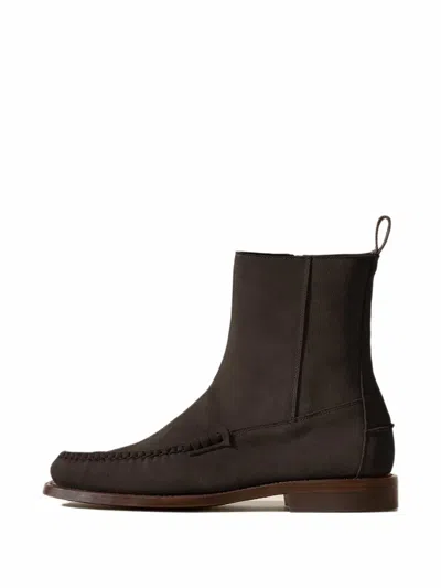 Hereu Andreu Suede Ankle Boots In Brown