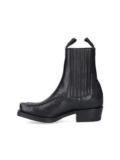 Pre-owned Hereu Ankle Boots 'agula' In Black