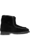 Hereu Armenta Shearling Ankle Boots In Schwarz