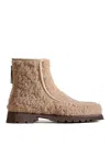 Hereu Armenta Low Shearling Boots In Neutral