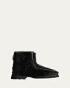 Hereu Armenta Shearling Ankle Boots In Multi