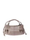 Hereu Mini Arta Braided-handle Lambskin Tote Bag In Brown