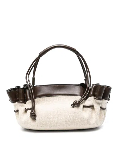 Hereu Arta Canvas Shoulder Bag In Brown