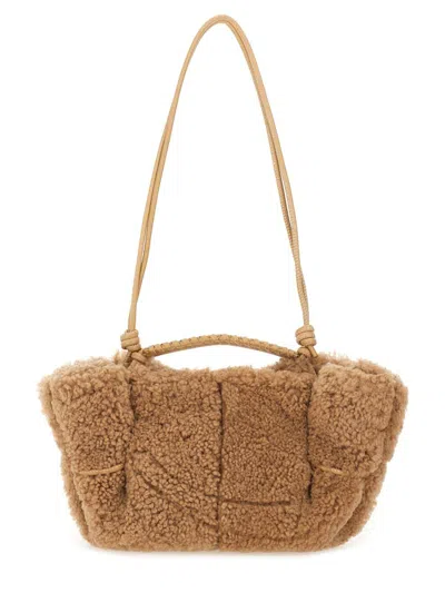 Hereu "arta Curly" Mini Bag In Sand
