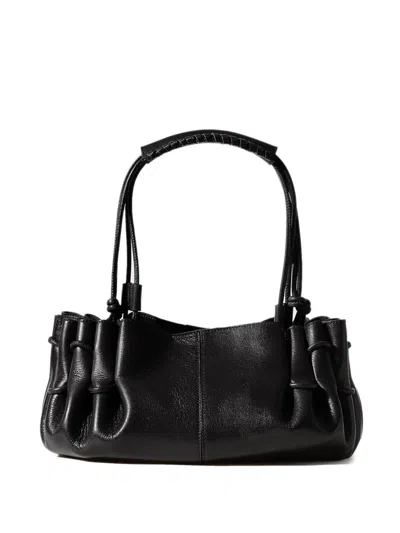 Hereu Arta Leather Shoulder Bag In Black