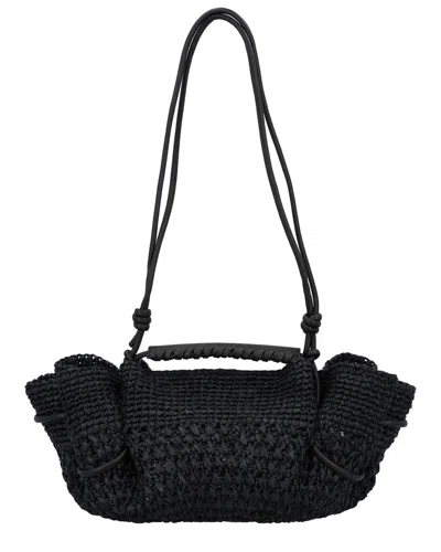 Hereu Arta Leather Shoulder Bag In Black