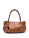 Hereu Women Arta Medium Leather Shoulder Bag In Brown