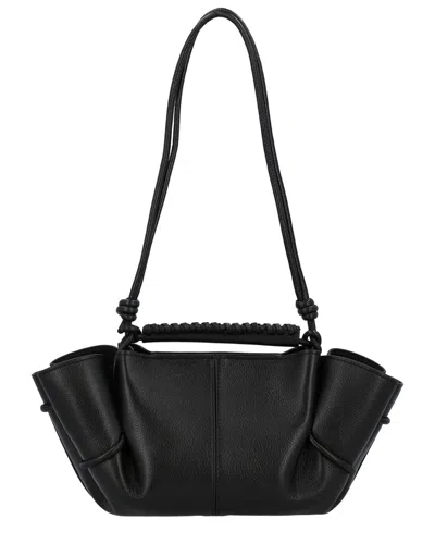 Hereu Arta Mini Leather Crossbody Bag In Black
