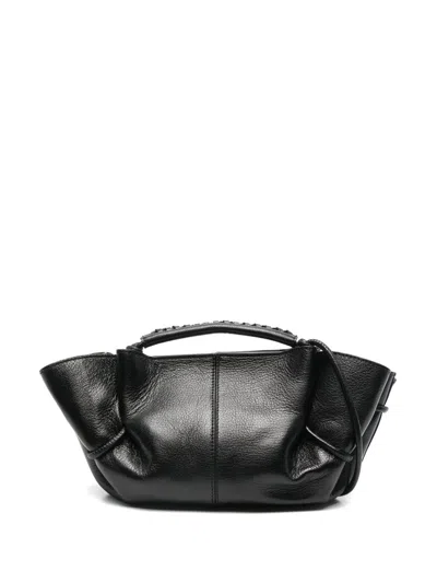 Hereu Arta Mini Leather Handbag In Black