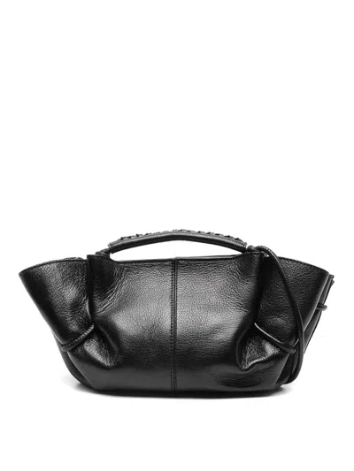 Hereu Arta Mini Leather Handbag In Black