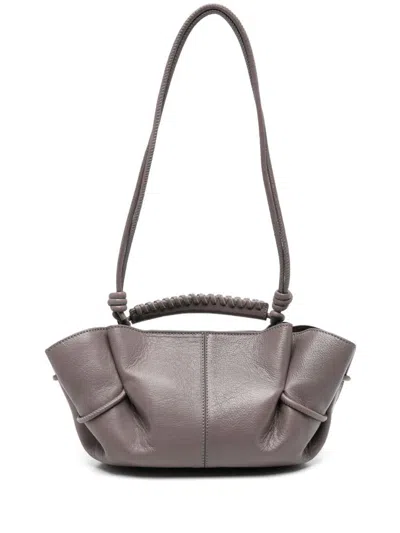 Hereu Arta Mini Leather Handbag In Gray