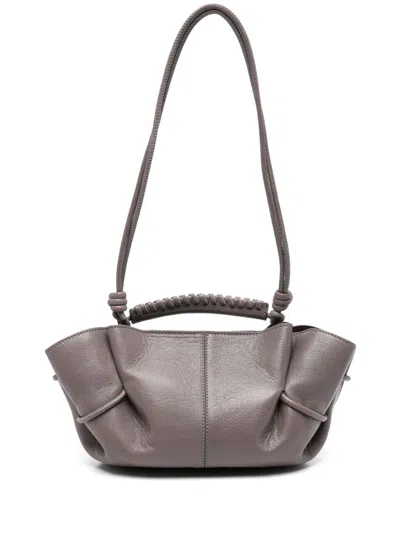Hereu Arta Mini Leather Handbag In Gray