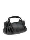 Hereu Pleated Shoulder Bag In Black