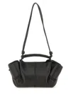 Hereu Shoulder Bag With Adjustable Strap And Knots In Black