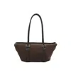 Hereu Rectangular Shoulder Bag Knotted Handles In Brown