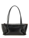 Hereu Black Leather Shoulder Bag In Black