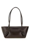 Hereu Rectangular Shoulder Bag Knotted Handles In Brown