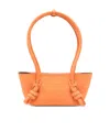 Hereu Mini Fleca Rectangular Shoulder Bag Double Handles In Orange