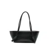 Hereu Women Fleca Leather Shoulder Bag In Black