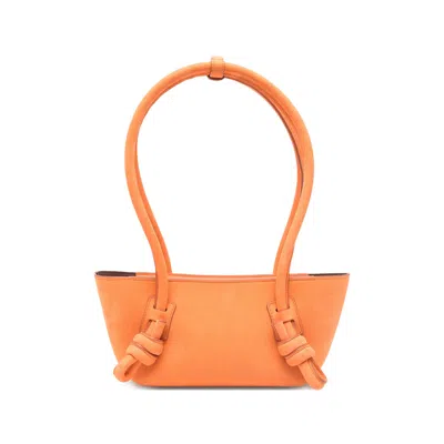 Hereu Fleca Leather Shoulder Bag In Orange