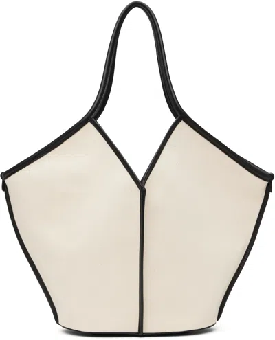 Hereu Beige & Black Calella Tote In Beige/black