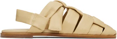Hereu Beige Bena Sandals In Ivory