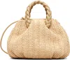 Hereu Bombon Medium Raffia Top Handle Bag In Brown