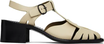 HEREU BEIGE PESCA HEELED SANDALS