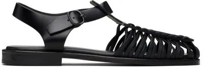 Hereu Black Alaro Sandals In Multi