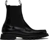 Hereu Elasticated-panels Ankle Boots In Black